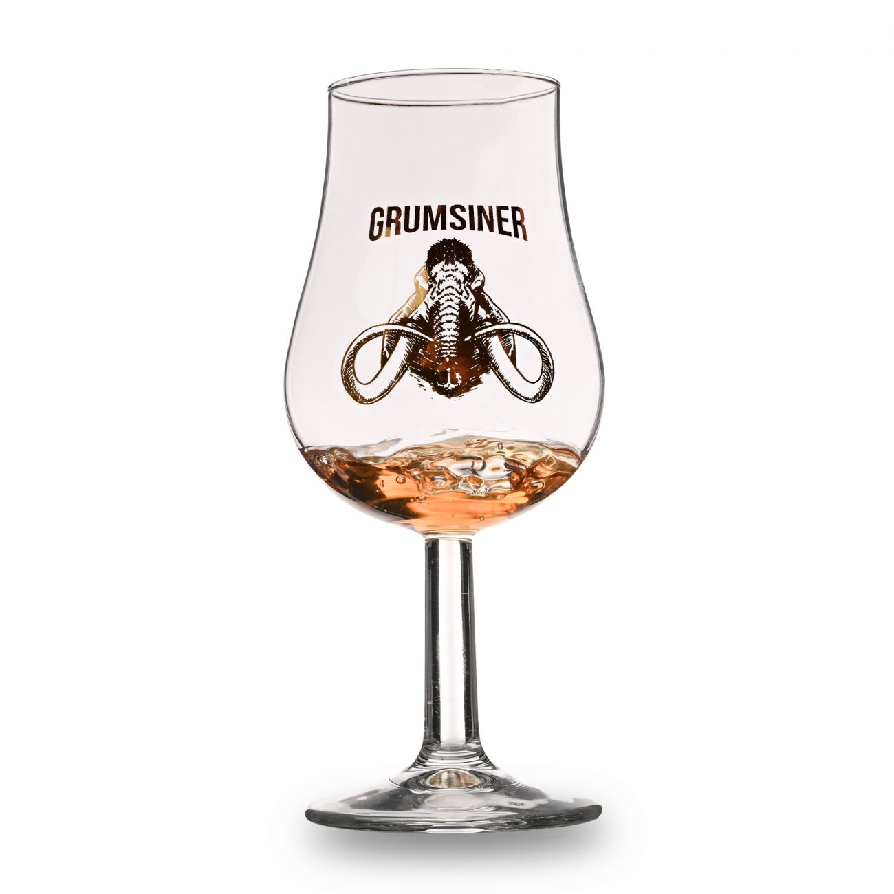 Grumsiner Degustationsglas Gold gefüllt