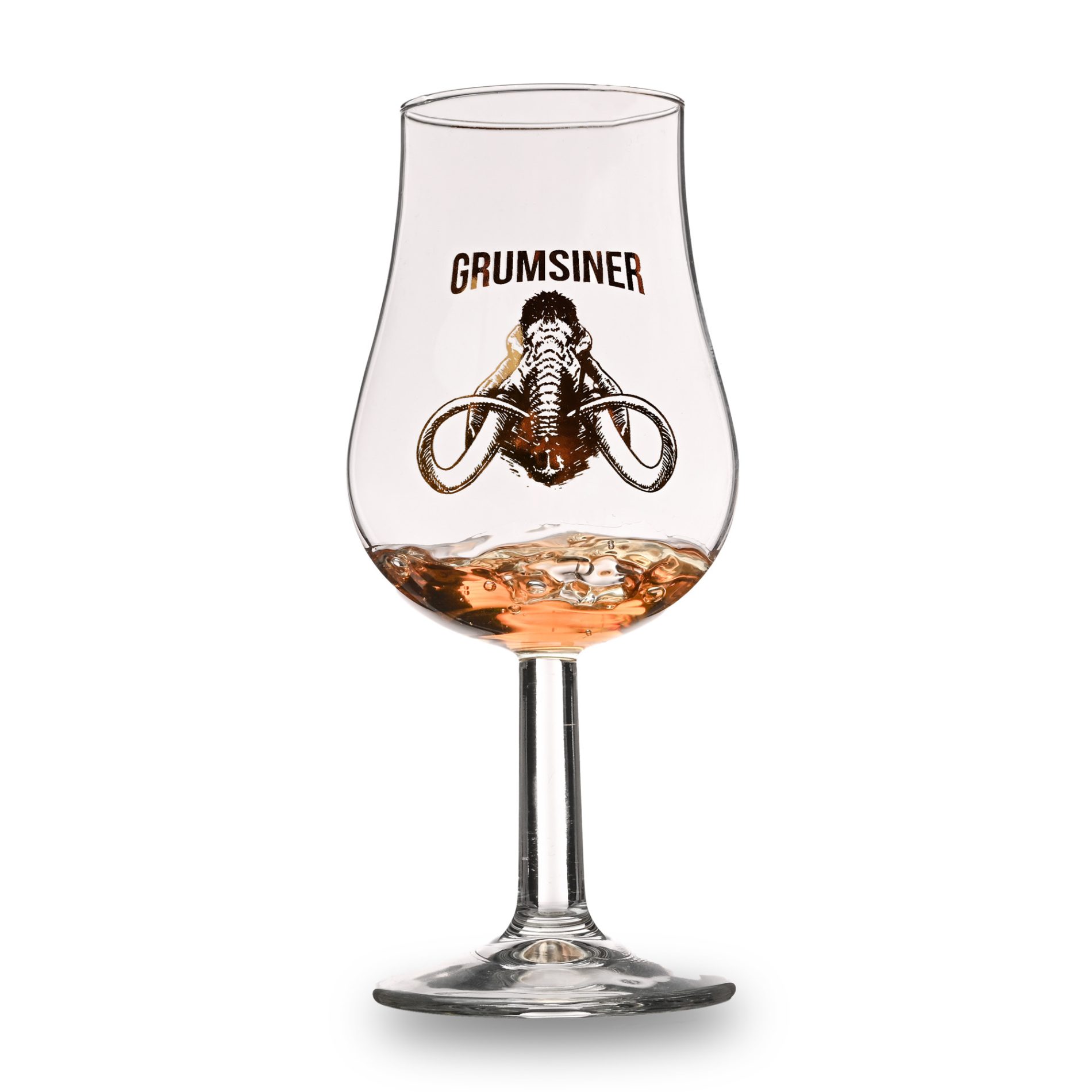 Grumsiner Degustationsglas Gold gefüllt