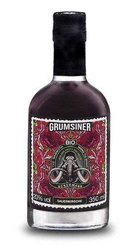 GRUMSINER BIO Likör Sauerkirsche 350ml 
"DE-ÖKO-034"