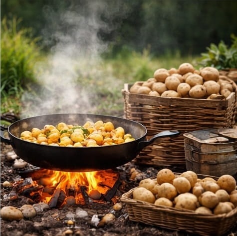 Grumsiner Brennerei Online Shop Vom Feld zum Fass Kartoffelernte Feuerkueche